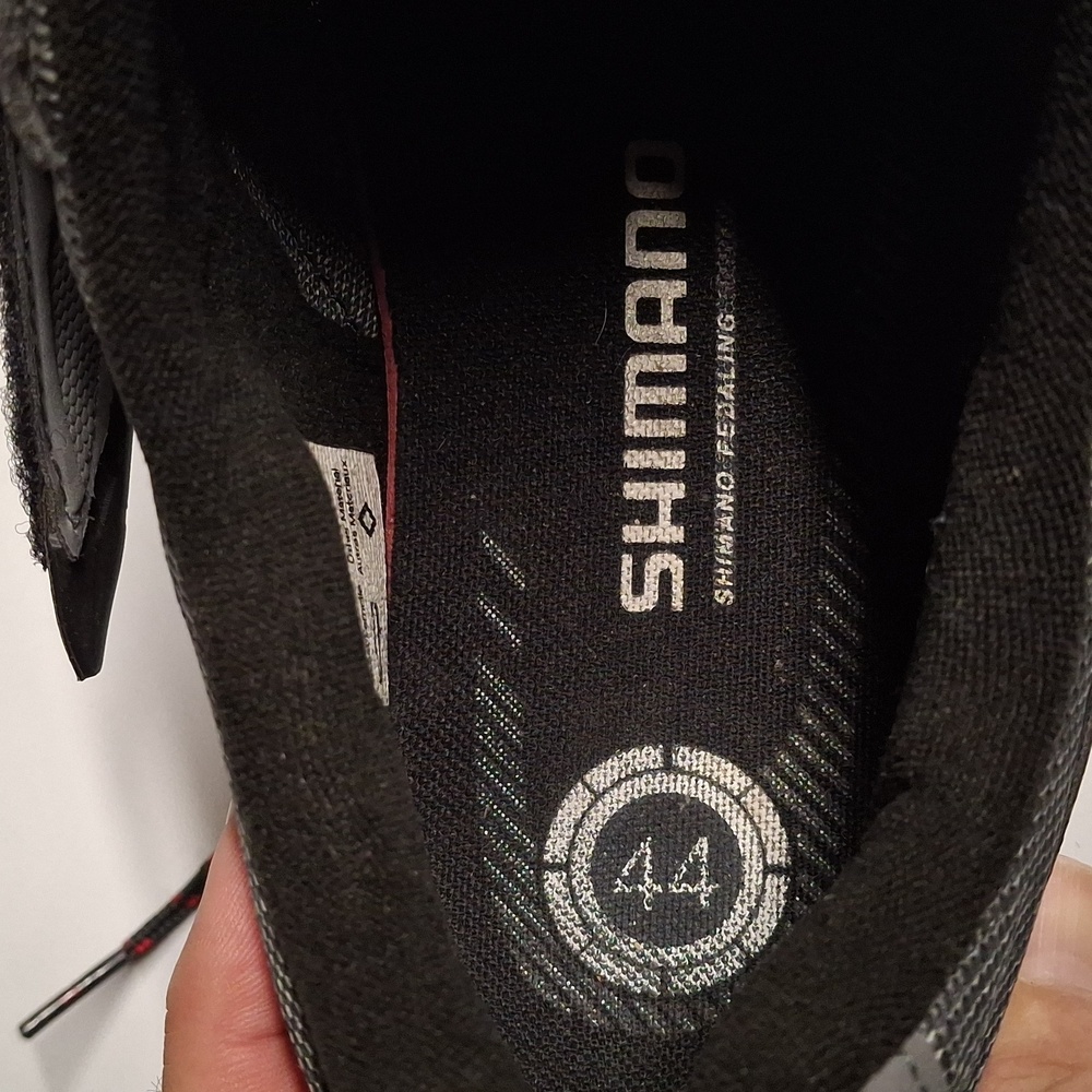 Shimano MTB Men's Cycling Shoes Gray & Red Size 44 (9.5) - Picture 7 of 7